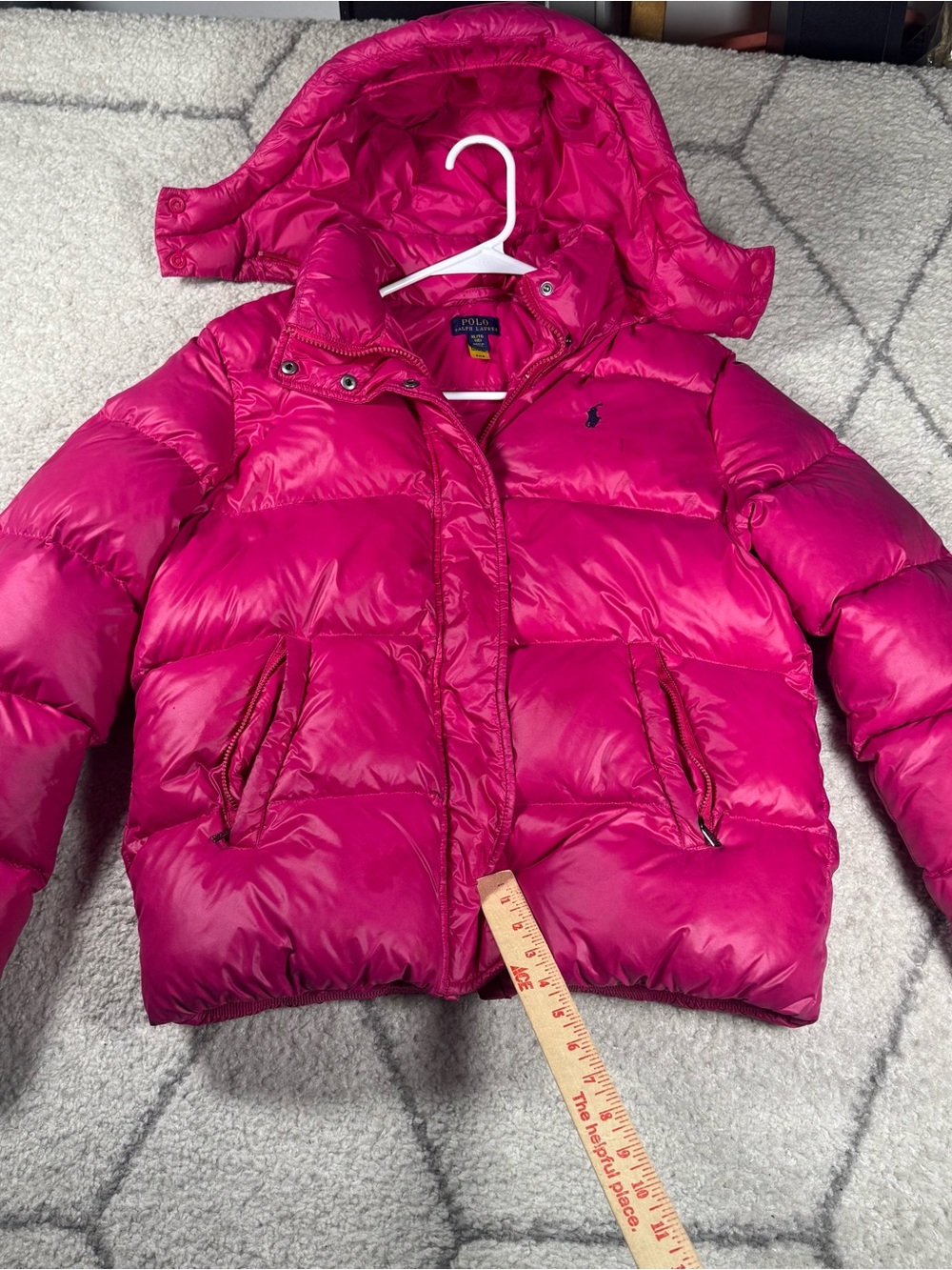 Ralph Lauren Kids Pink Puffer Jacket